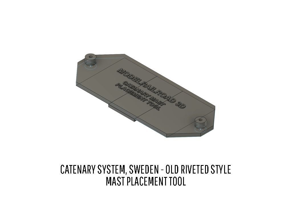 CAT-0001 Catenary set Swedish Old Rivet H0-scale 20 items 3D print model_24