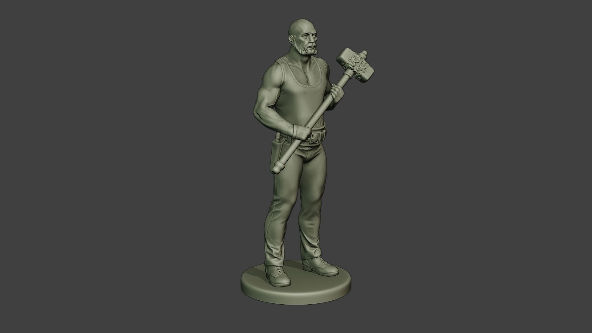 Bill HammerMan BH1 0001 3D print model_10