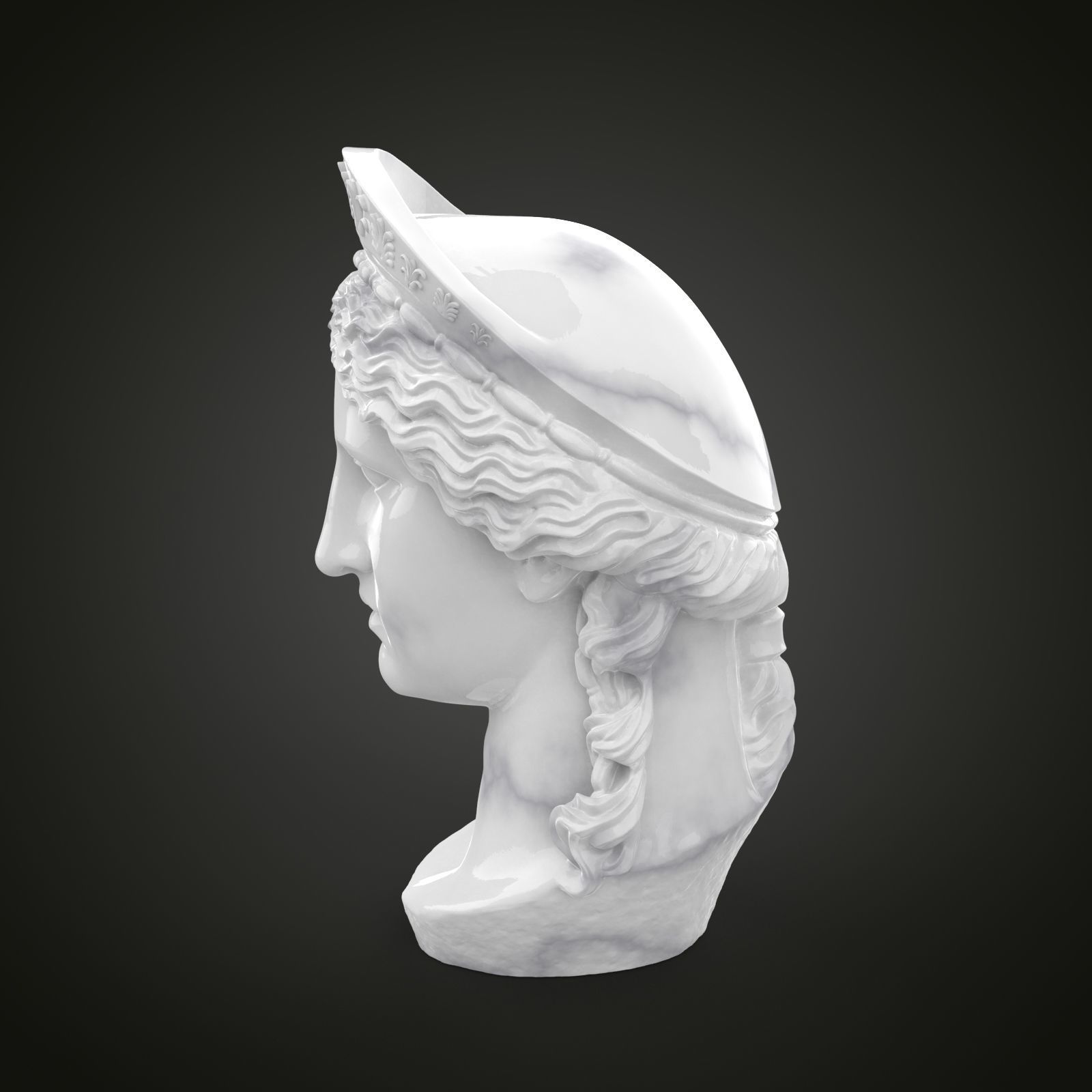 Bust of Hera luno Juno 3D print model_5