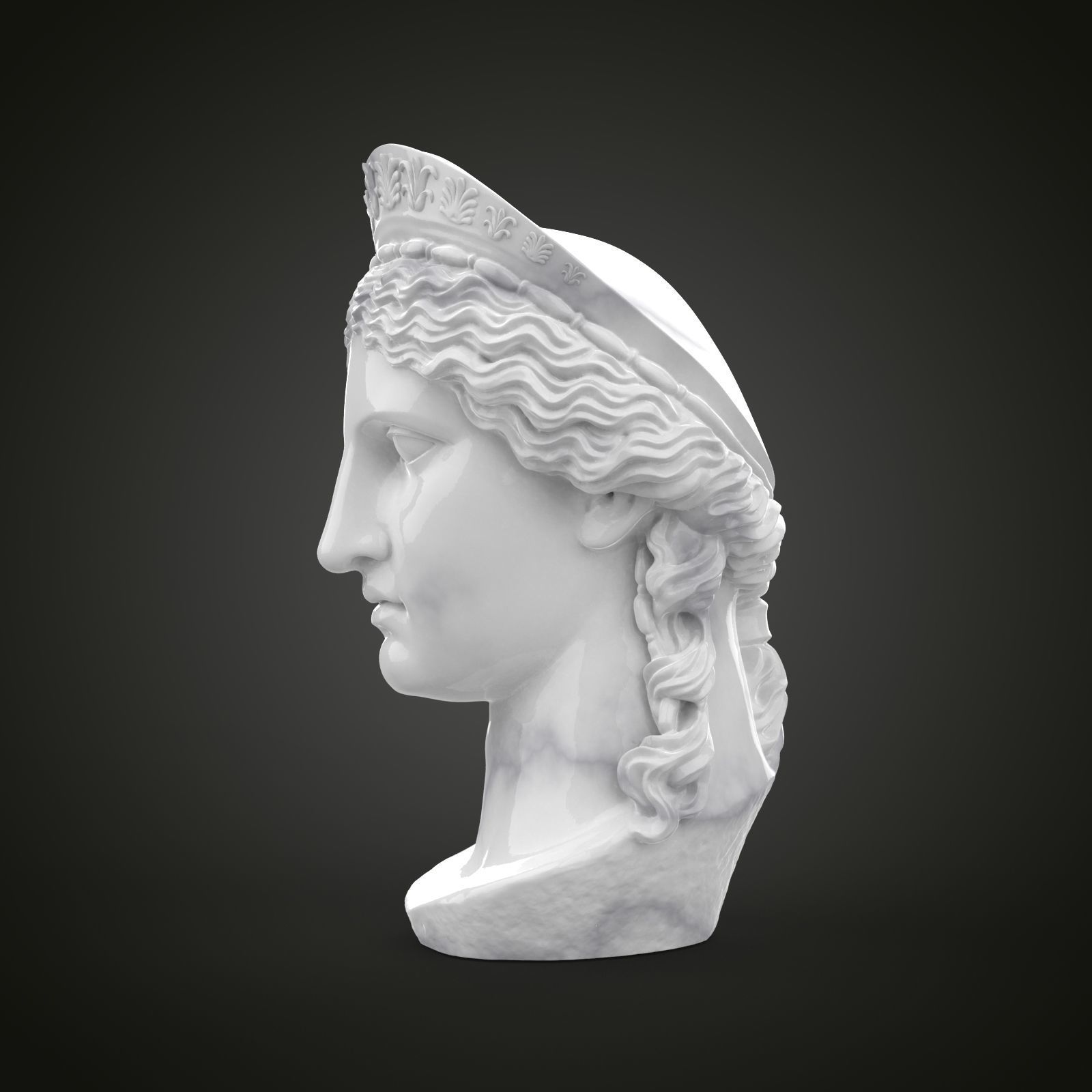 Bust of Hera luno Juno 3D print model_4