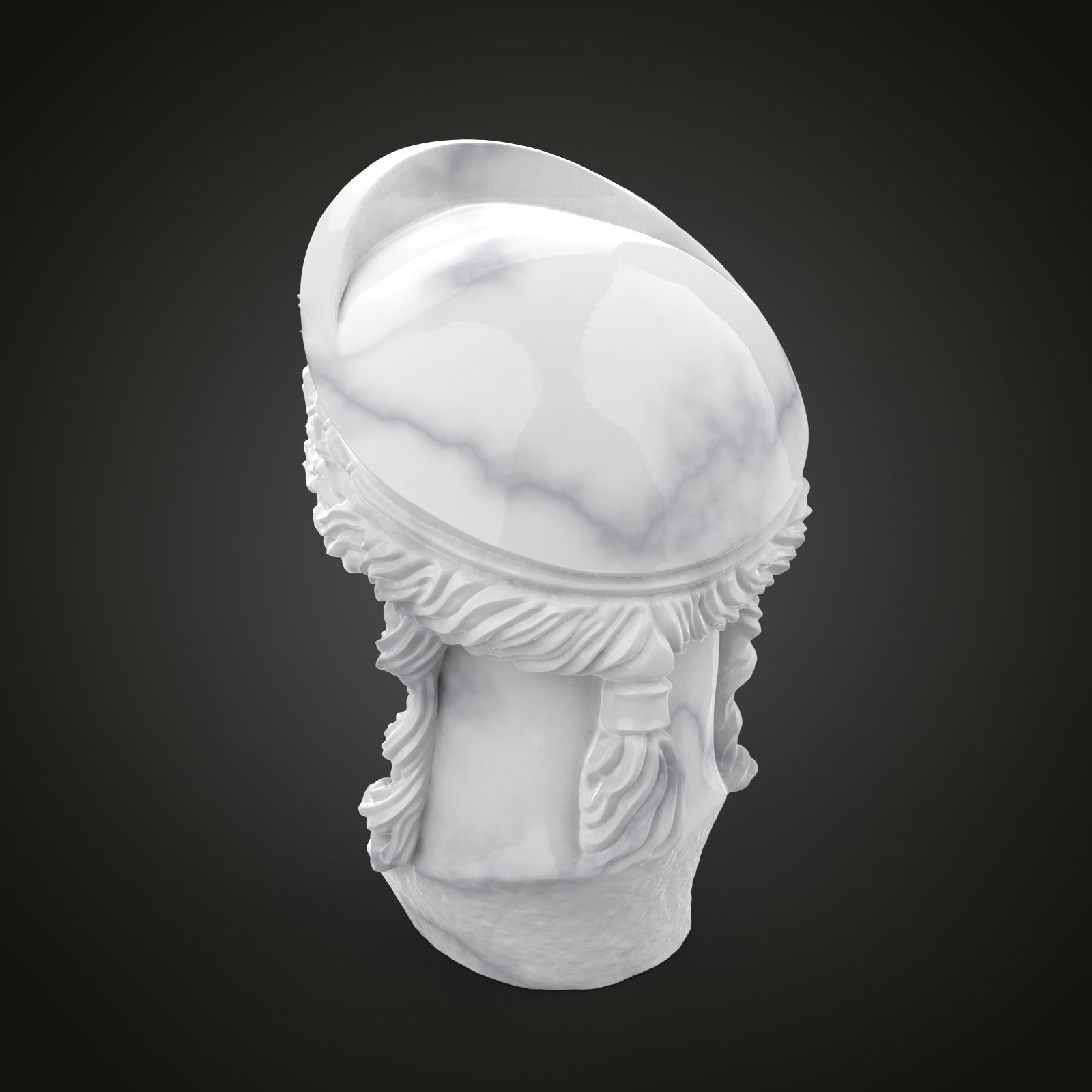 Bust of Hera luno Juno 3D print model_7