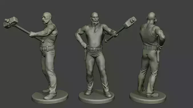 Bill HammerMan BH1 0002 3D print model