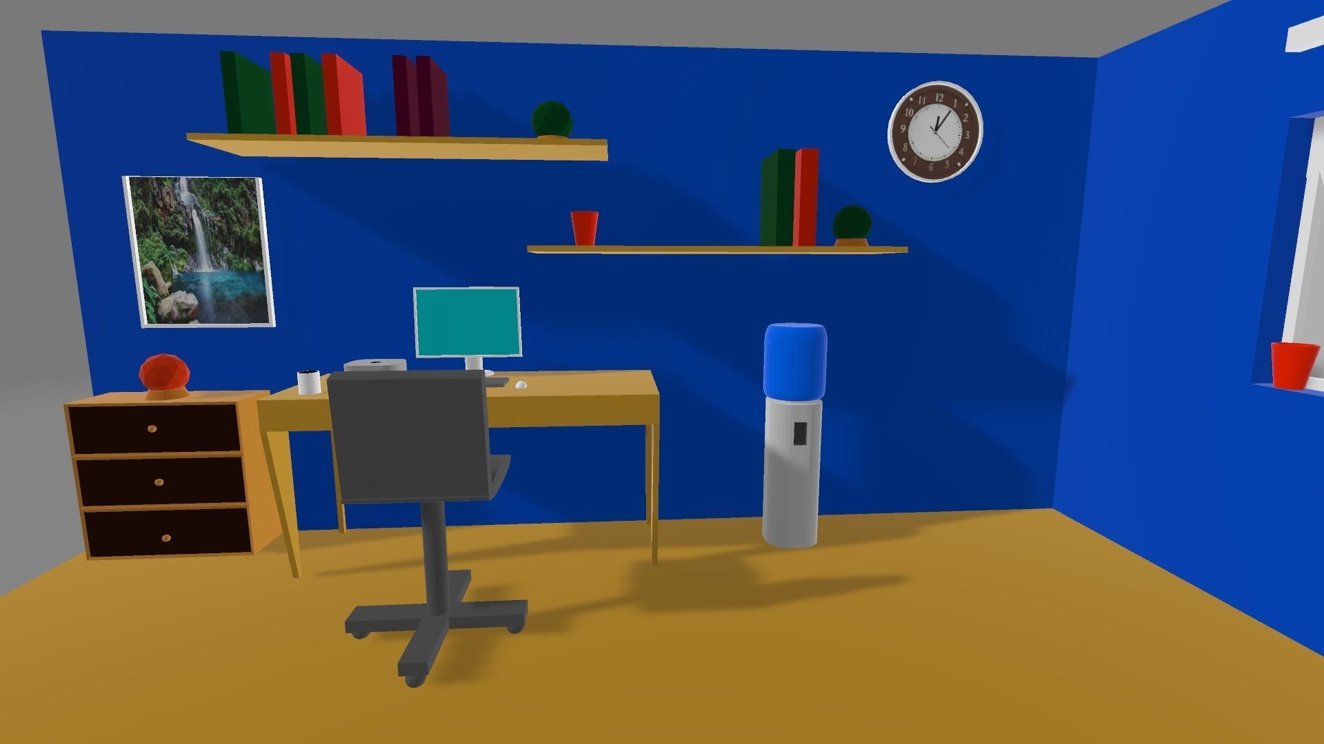 ISOMETRIC ROOM V1 Low-poly 3D model_2