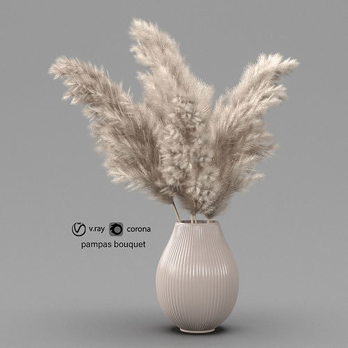 pampas bouquet 3D model