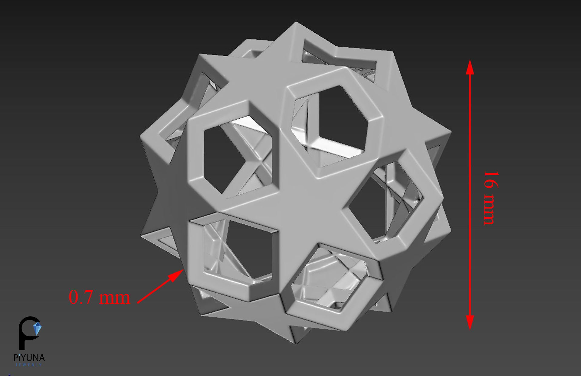 Pendant 062 3D print model_5