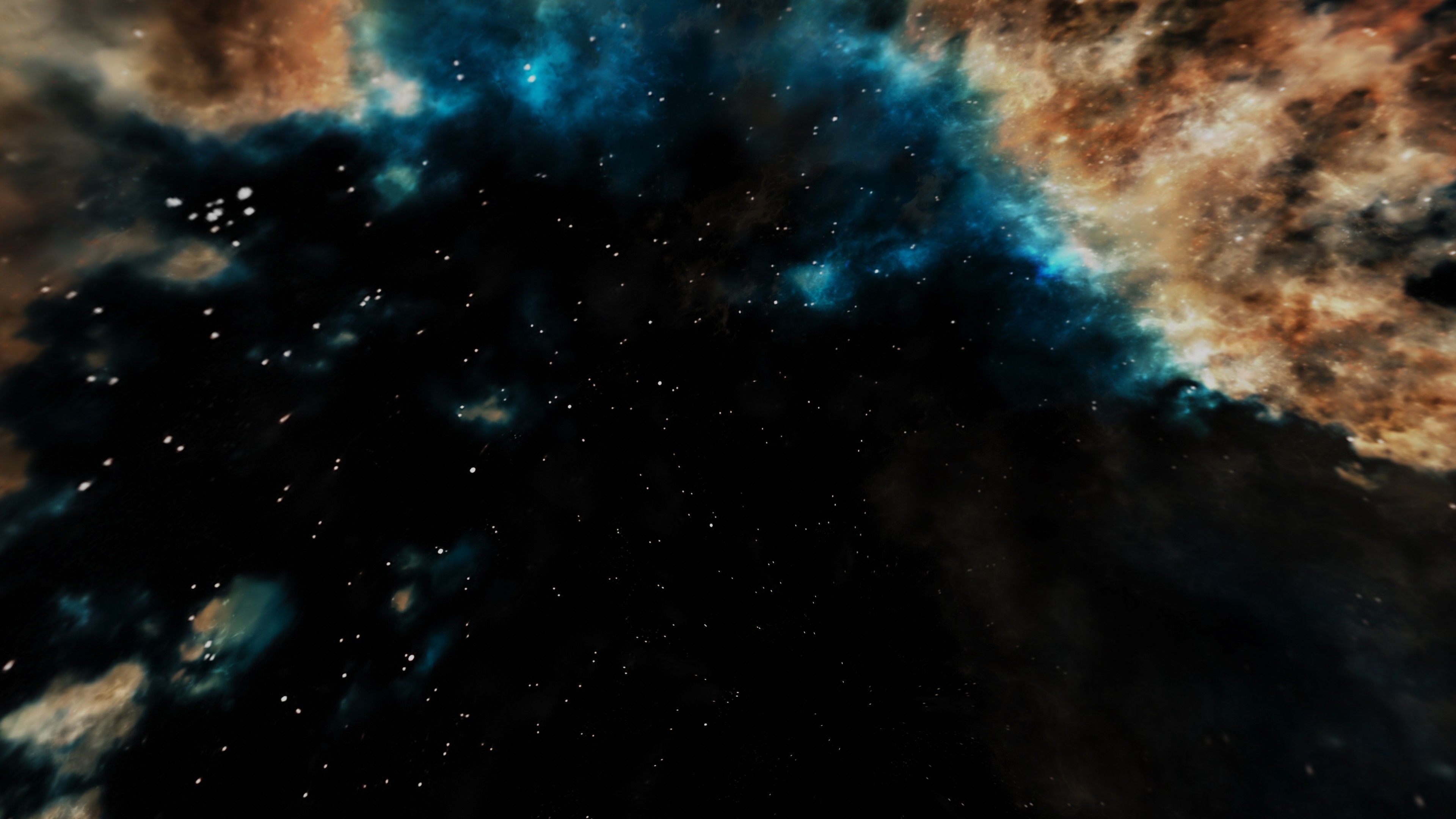 HDRI Panoramic Sky - VR 360 starfield - hard warm nebula 017 Low-poly 3D model_4