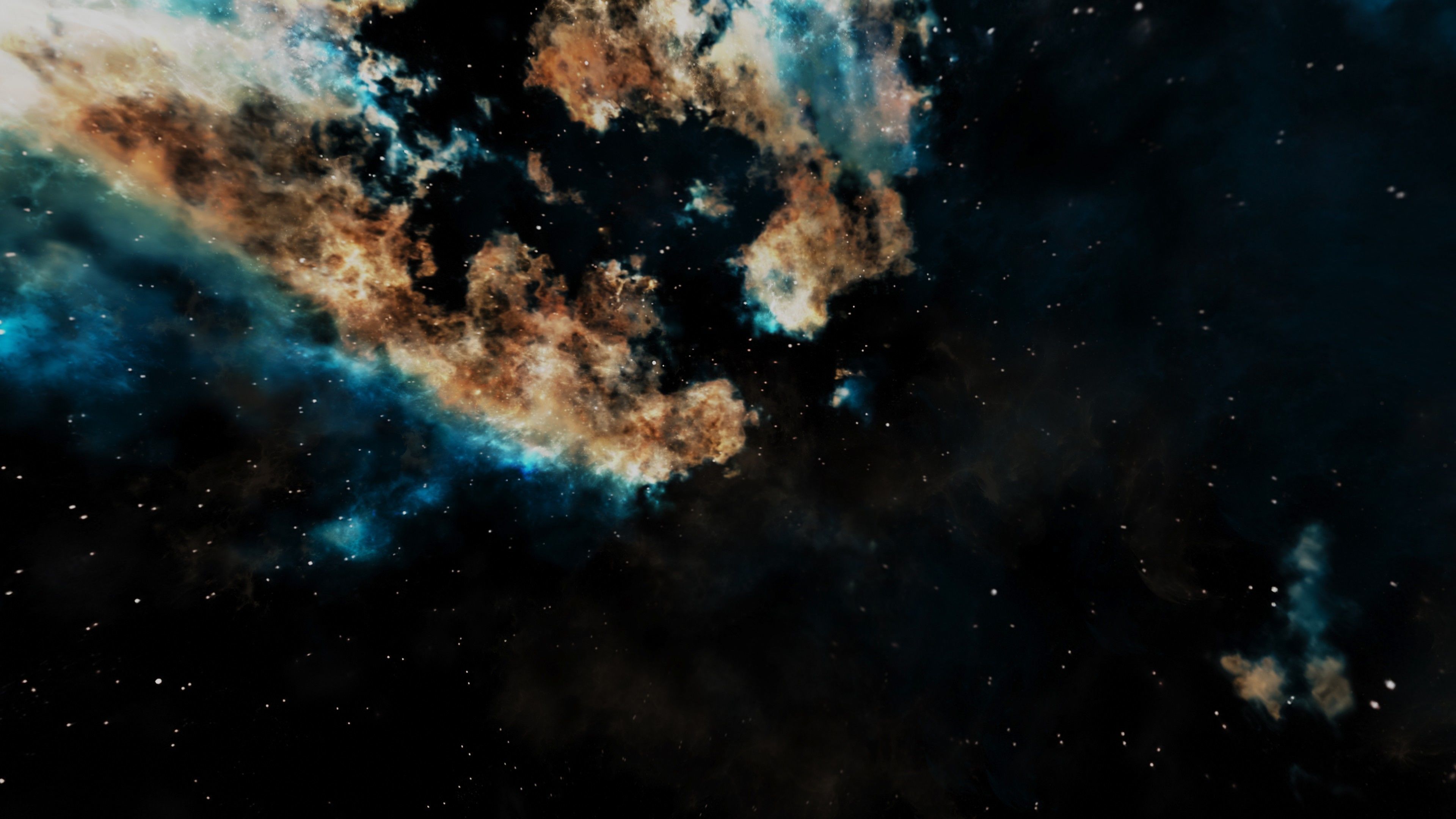 HDRI Panoramic Sky - VR 360 starfield - hard warm nebula 017 Low-poly 3D model_16