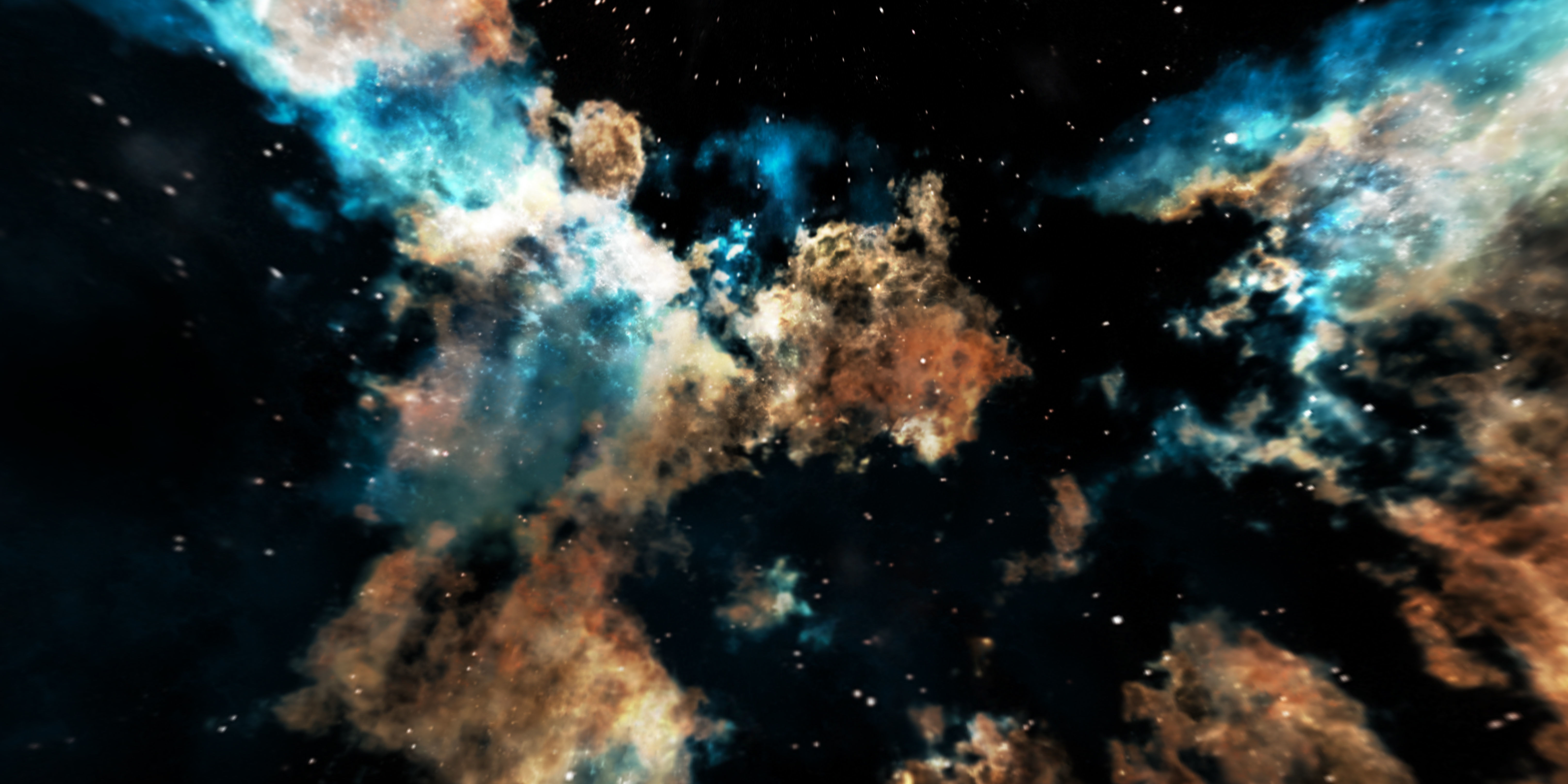 HDRI Panoramic Sky - VR 360 starfield - hard warm nebula 017 Low-poly 3D model_10