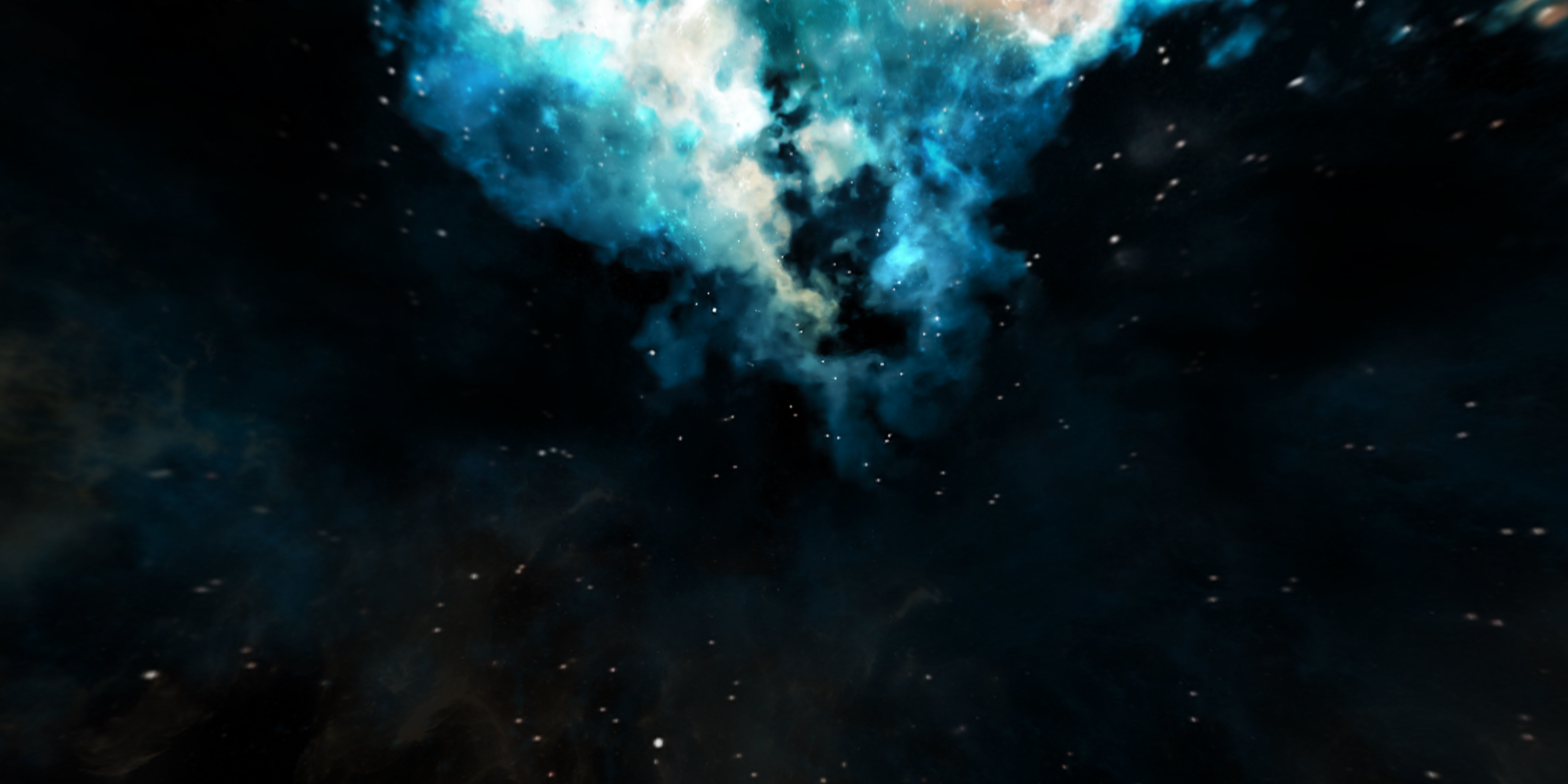 HDRI Panoramic Sky - VR 360 starfield - hard warm nebula 017 Low-poly 3D model_6