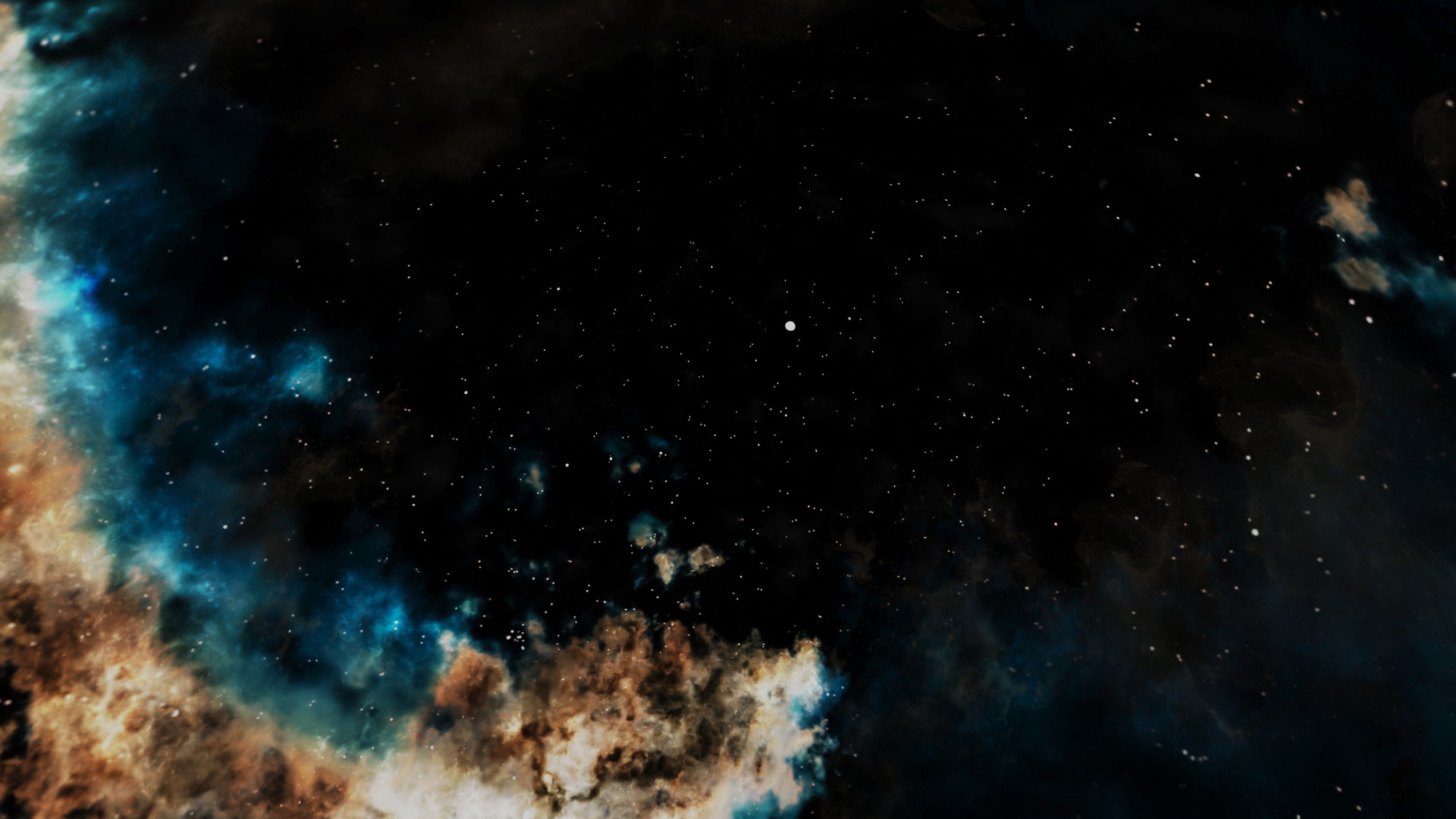HDRI Panoramic Sky - VR 360 starfield - hard warm nebula 017 Low-poly 3D model_14