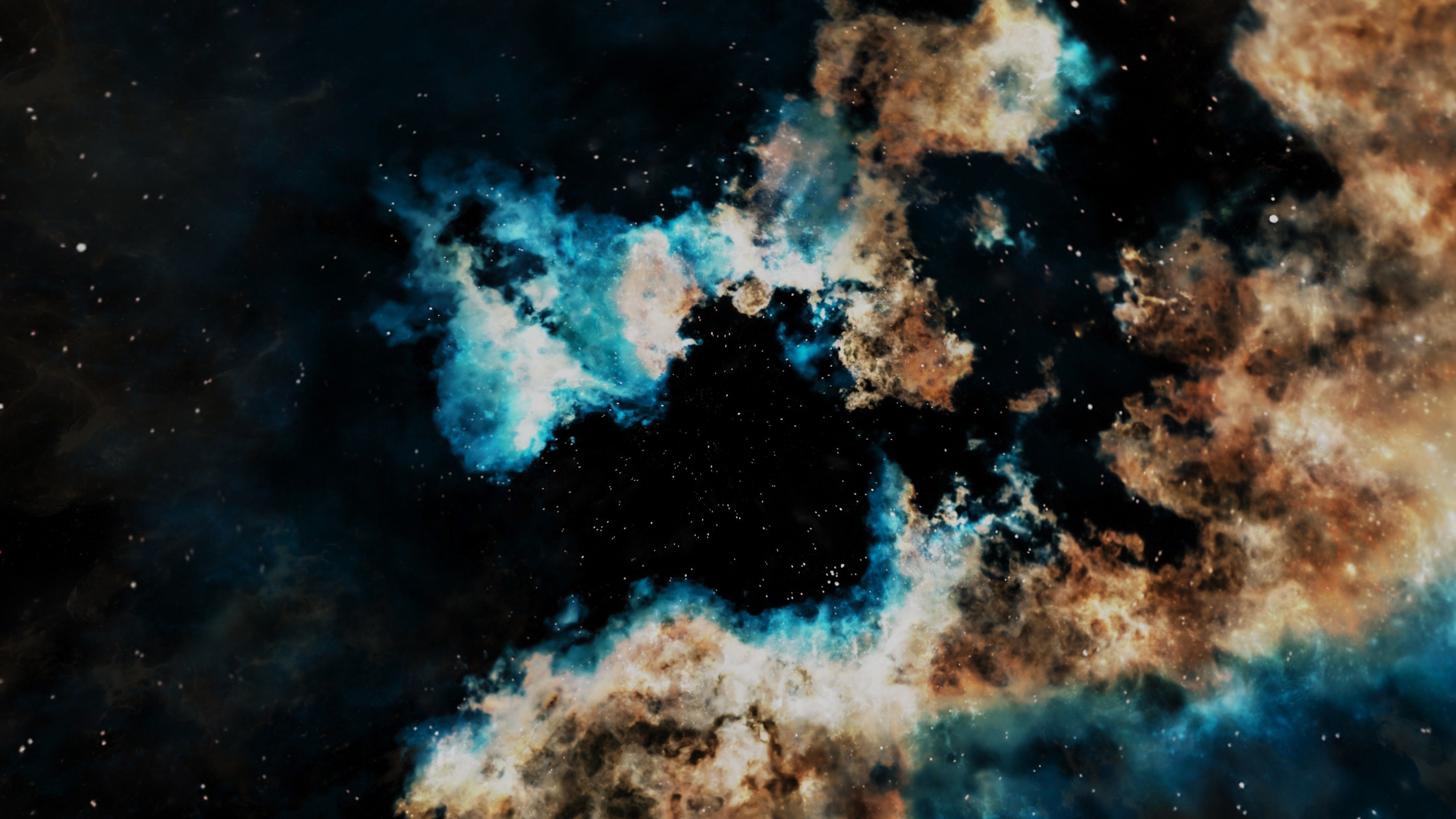 HDRI Panoramic Sky - VR 360 starfield - hard warm nebula 017 Low-poly 3D model_11