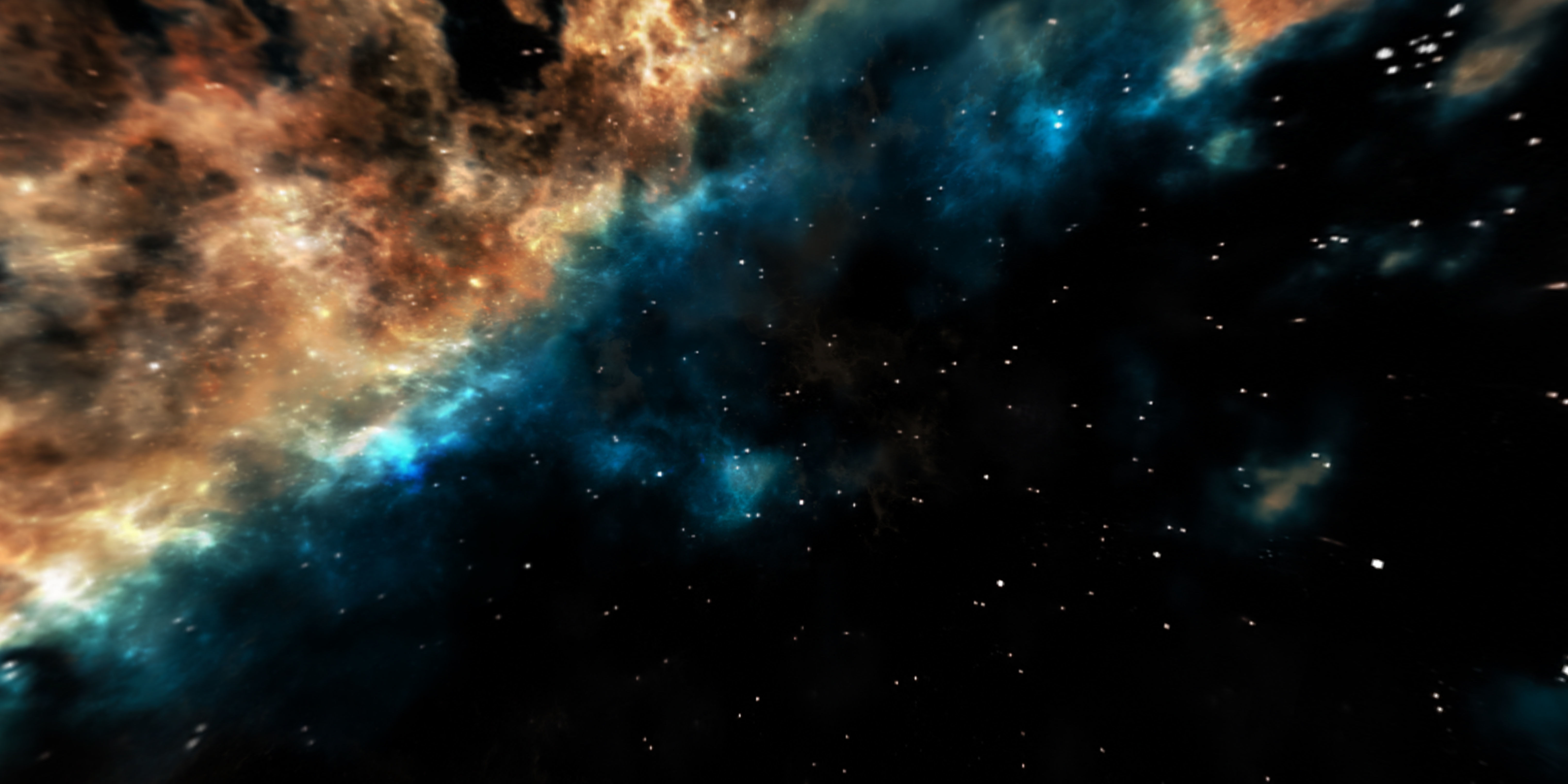 HDRI Panoramic Sky - VR 360 starfield - hard warm nebula 017 Low-poly 3D model_8