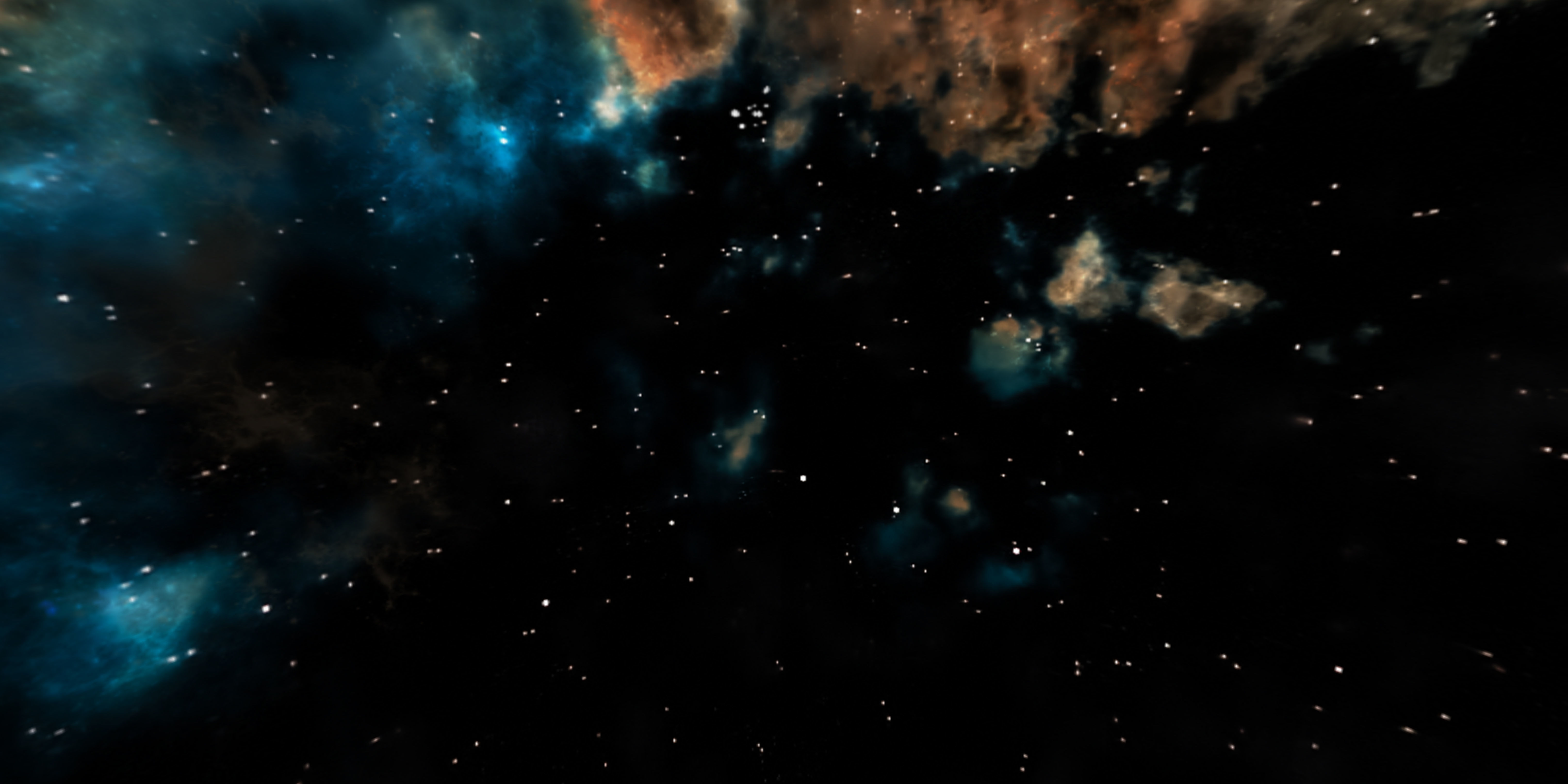 HDRI Panoramic Sky - VR 360 starfield - hard warm nebula 017 Low-poly 3D model_7