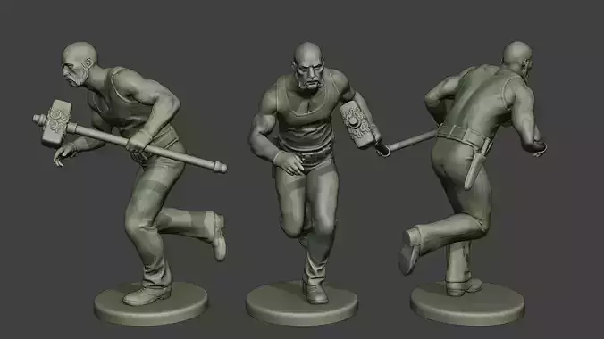 Bill HammerMan BH1 0004 3D print model