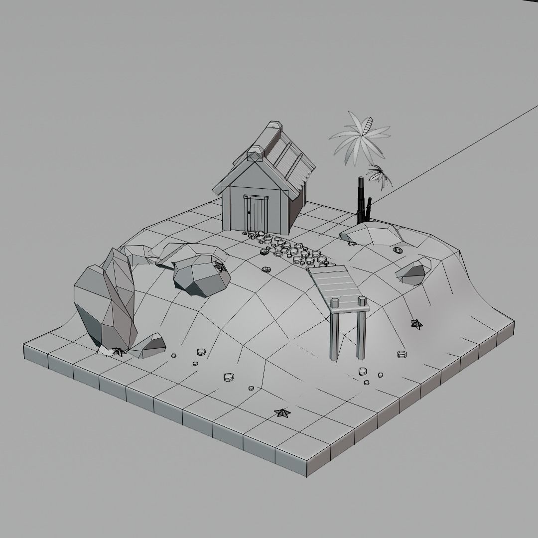 Paradise Island Free 3D model_5