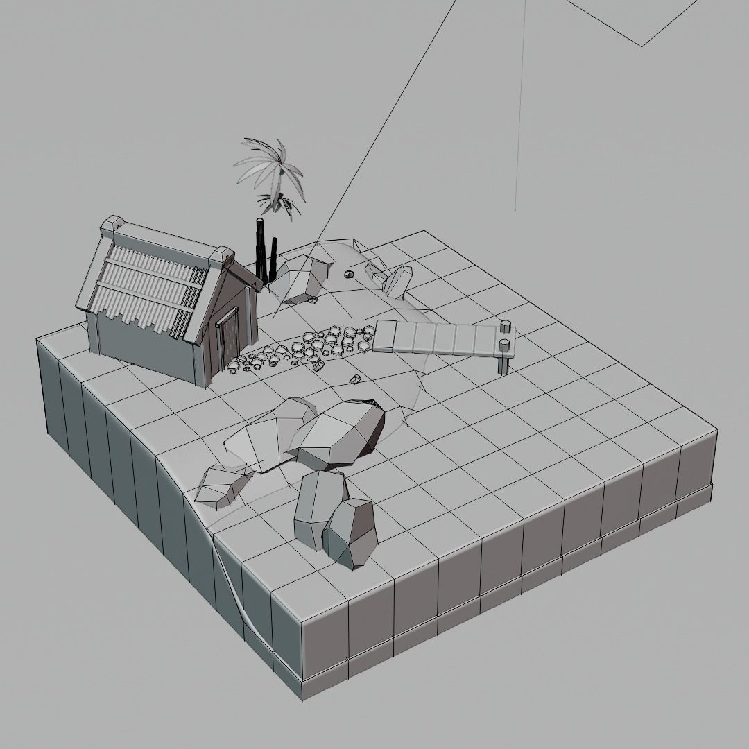 Paradise Island Free 3D model_4