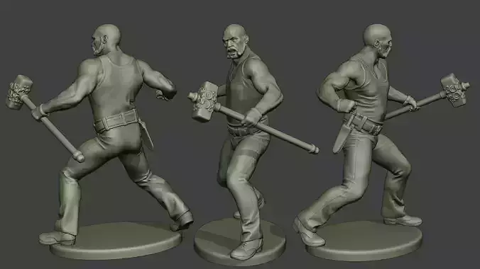 Bill HammerMan BH1 0005 3D print model