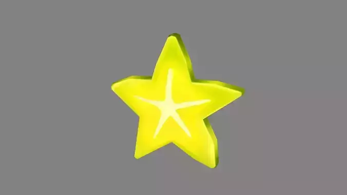 Cartoon carambola slice