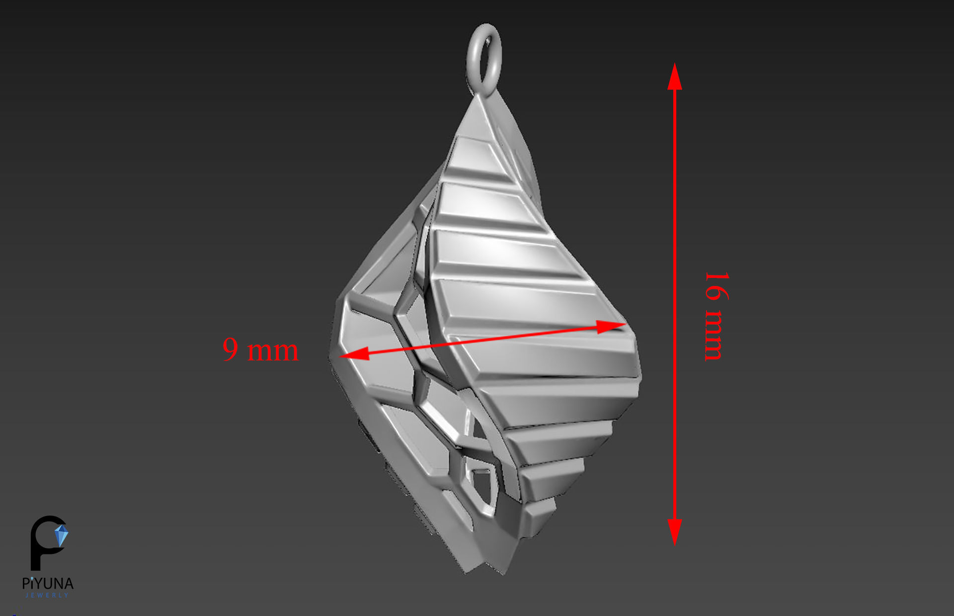 Pendant 064 3D print model_4