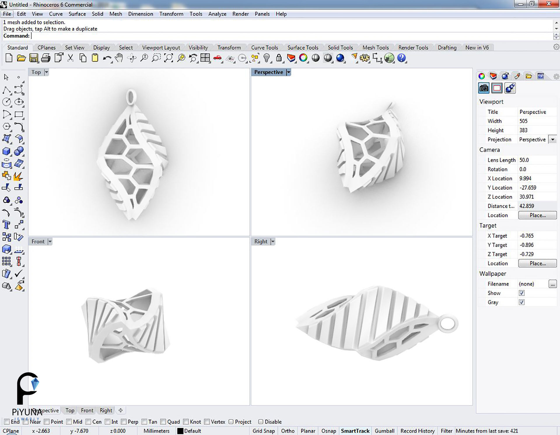 Pendant 064 3D print model_3
