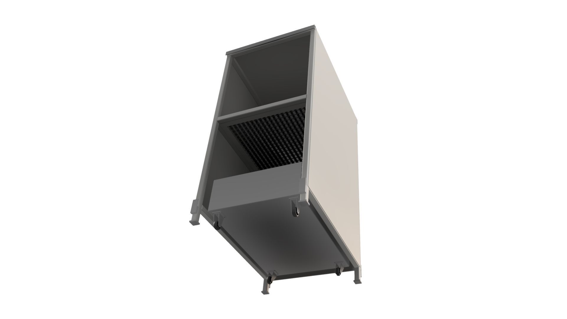 GRILLED PARTS CLEANING CABINET Low-poly 3D model_4