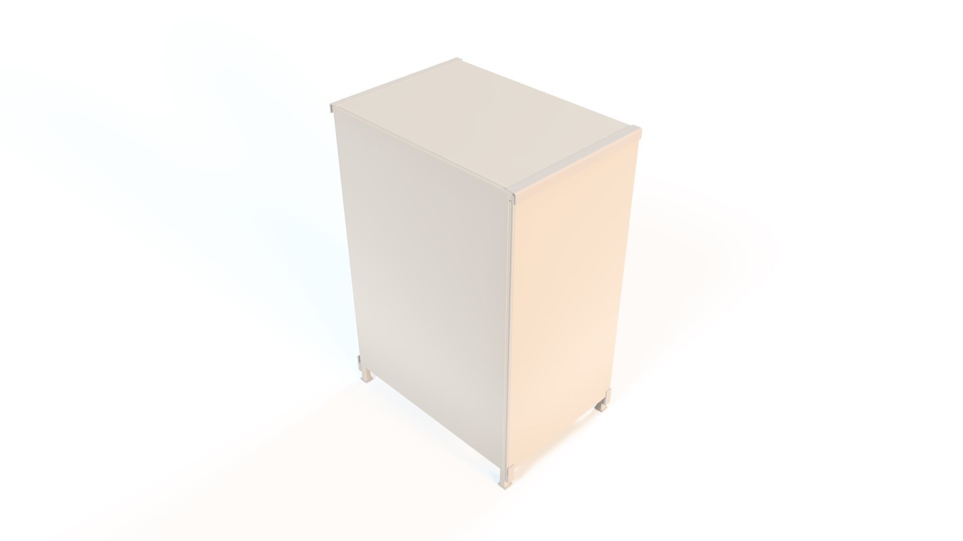 GRILLED PARTS CLEANING CABINET Low-poly 3D model_1