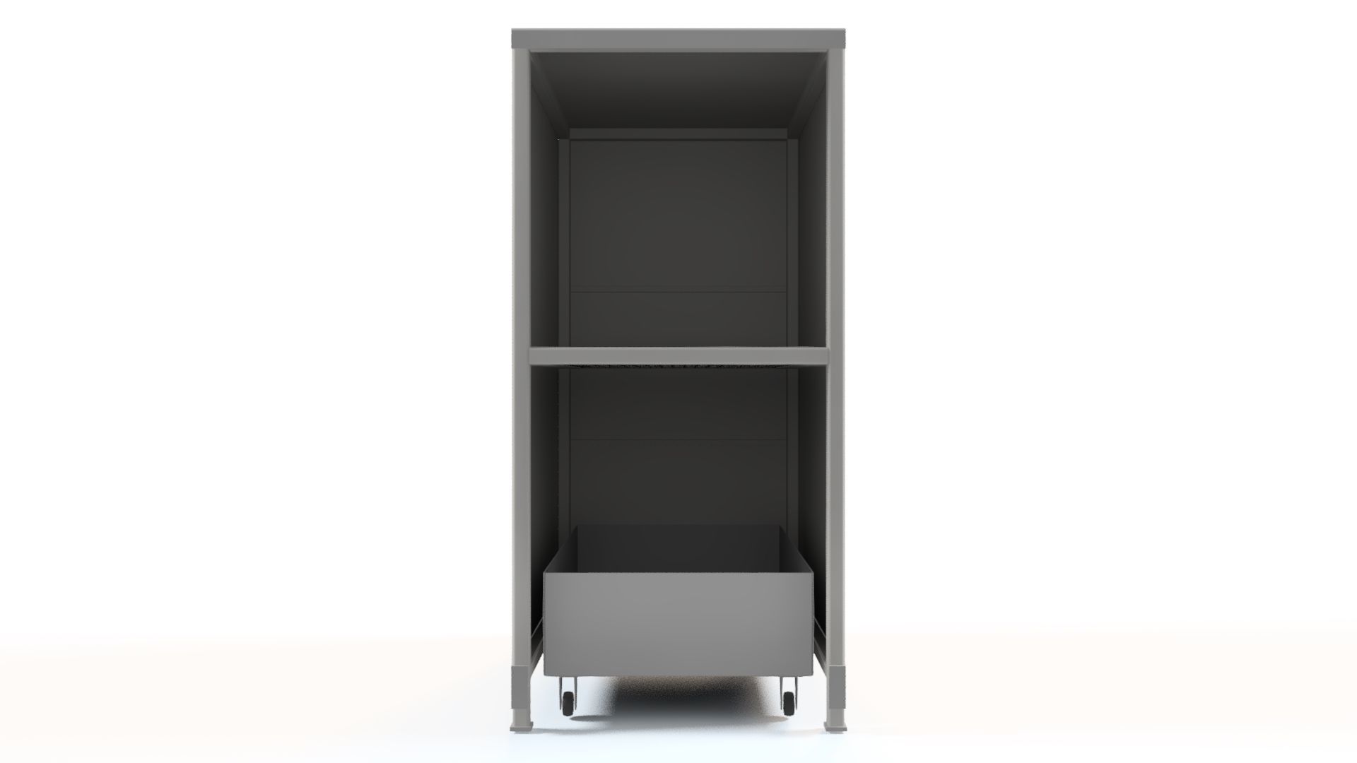 GRILLED PARTS CLEANING CABINET Low-poly 3D model_2