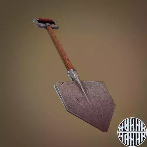Stylized model of a miners shovel