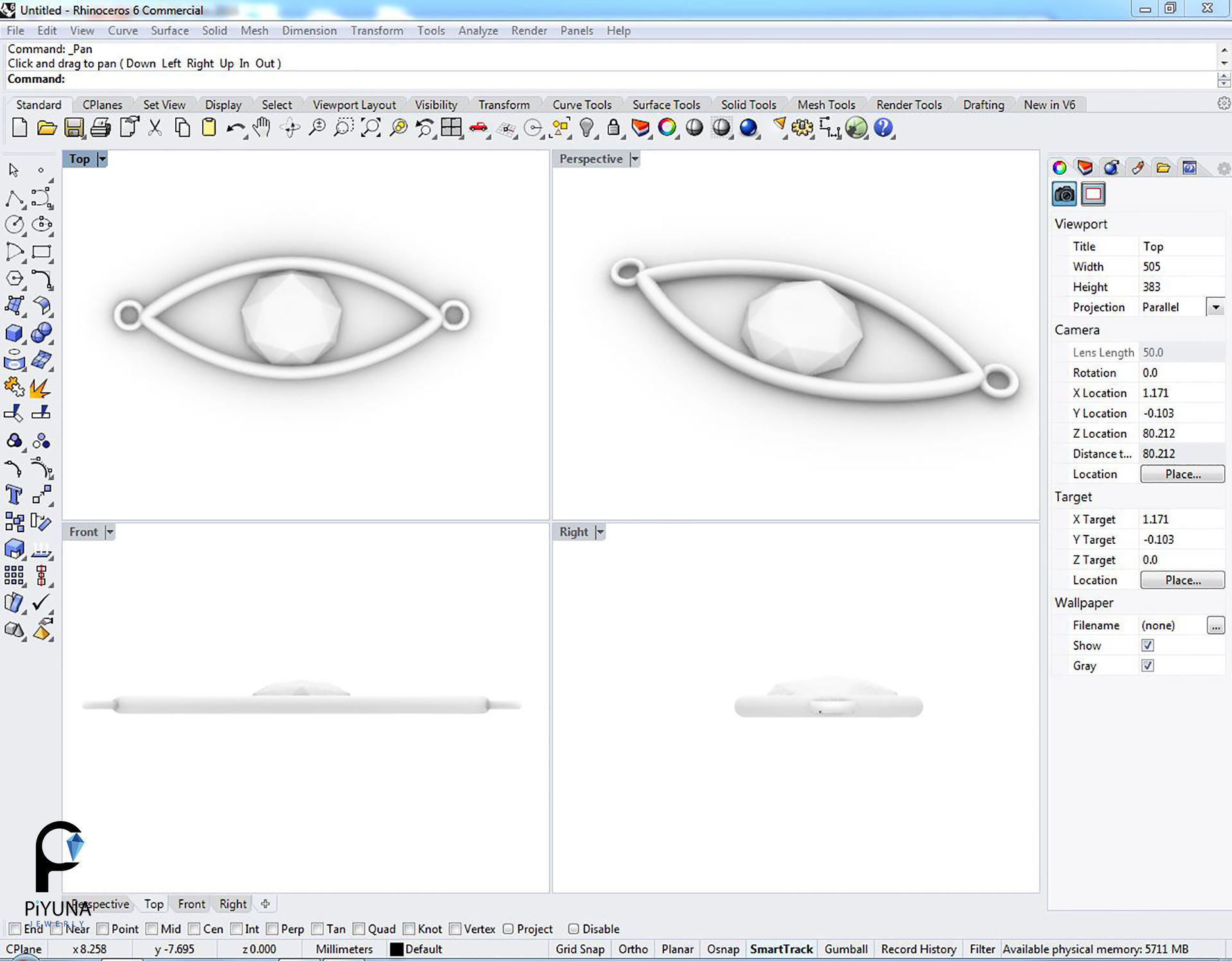 Pendant 066 3D print model_3
