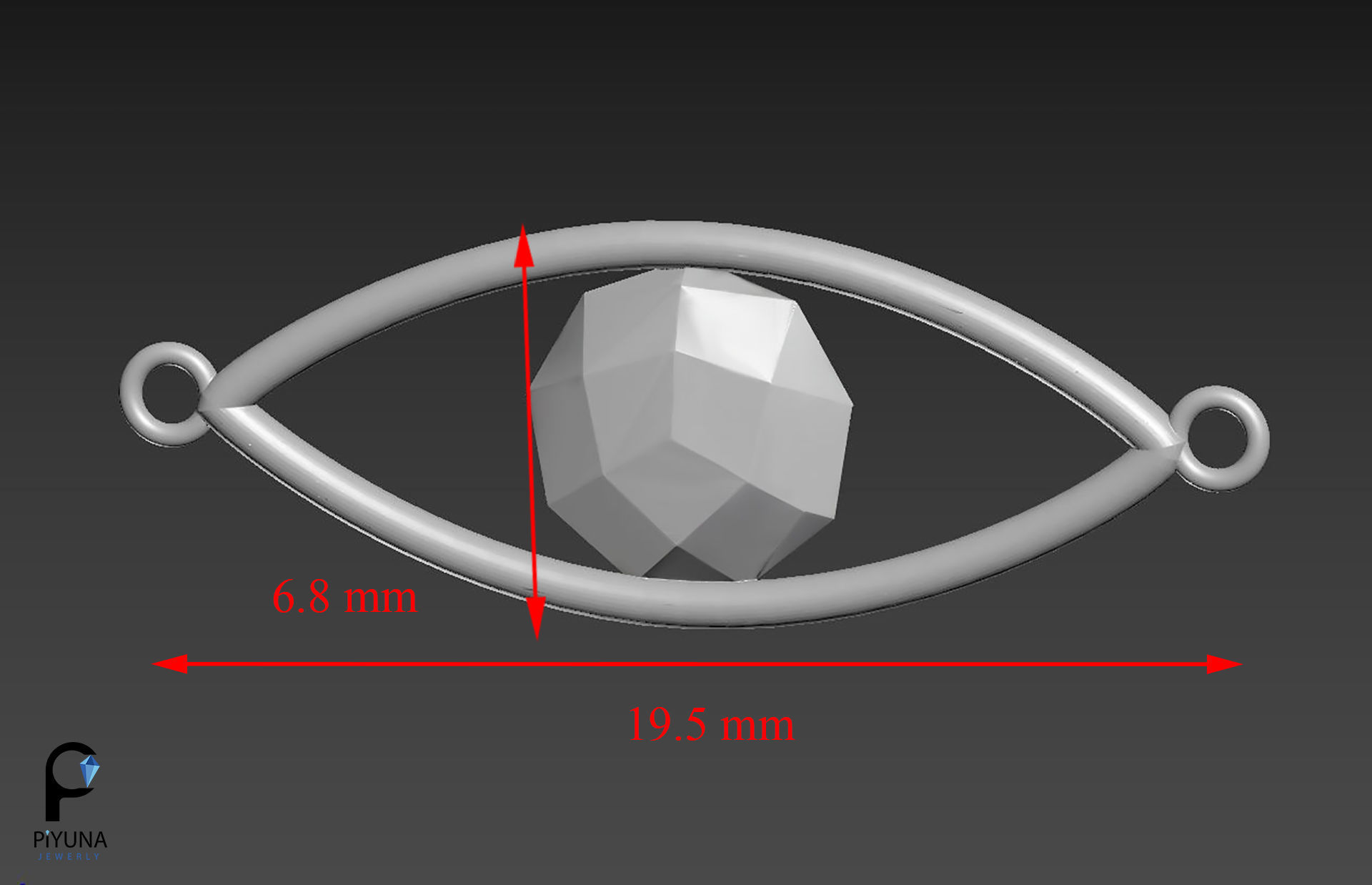 Pendant 066 3D print model_4