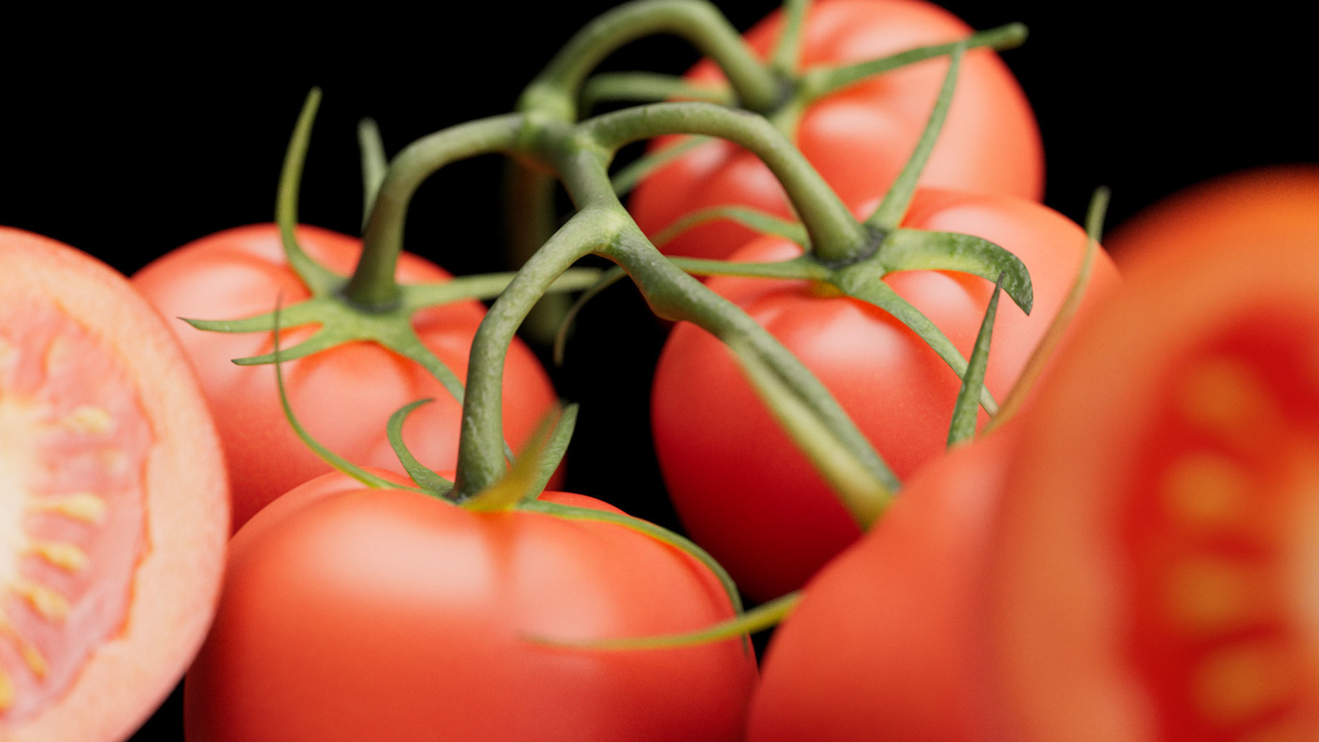 Tomatoes 3D model_6