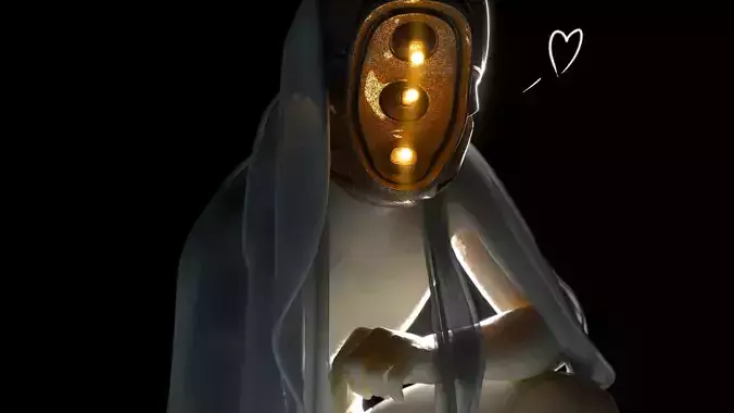 Sci-fi helmet design