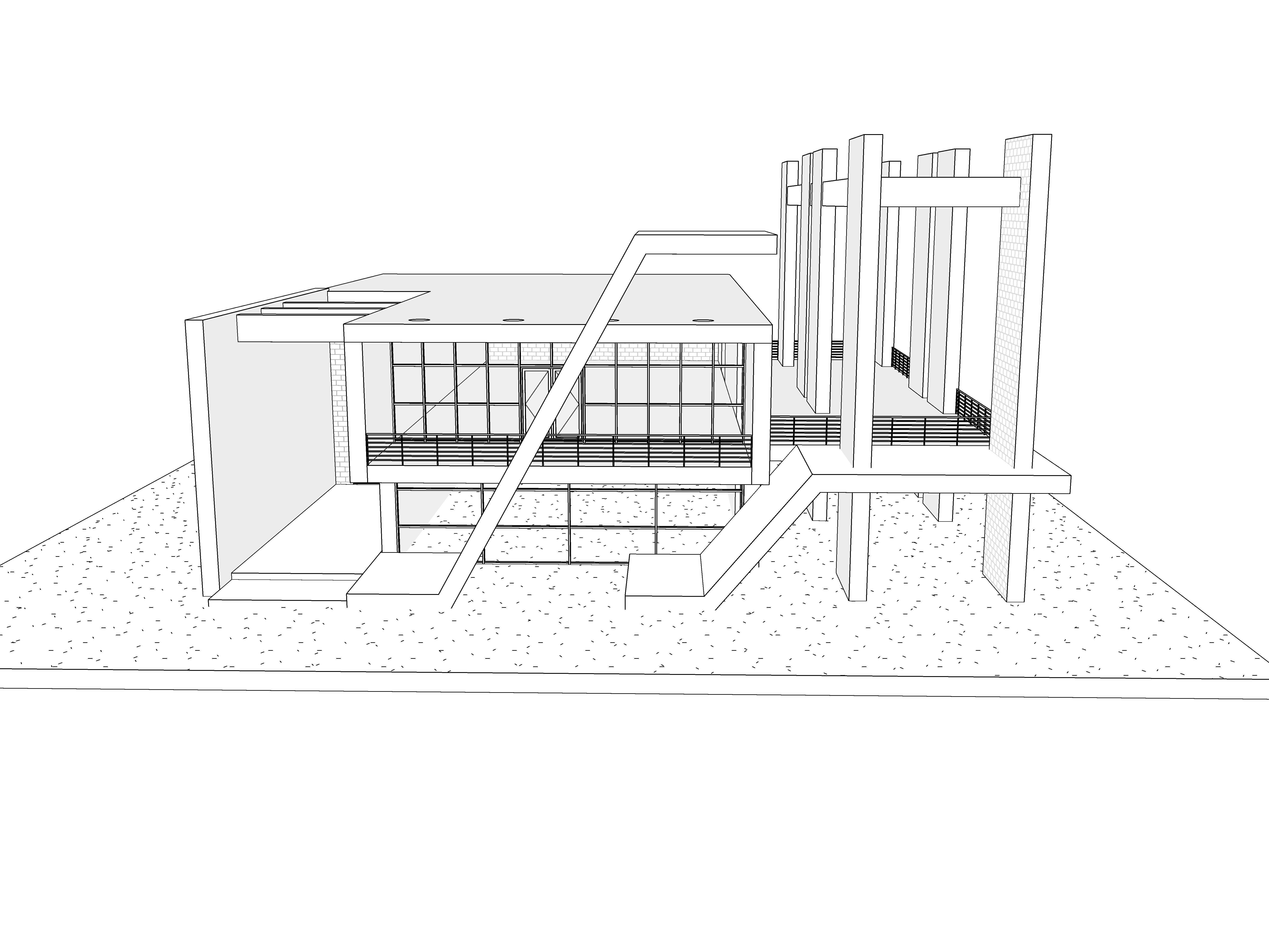 Modern Building N7 3D model_15