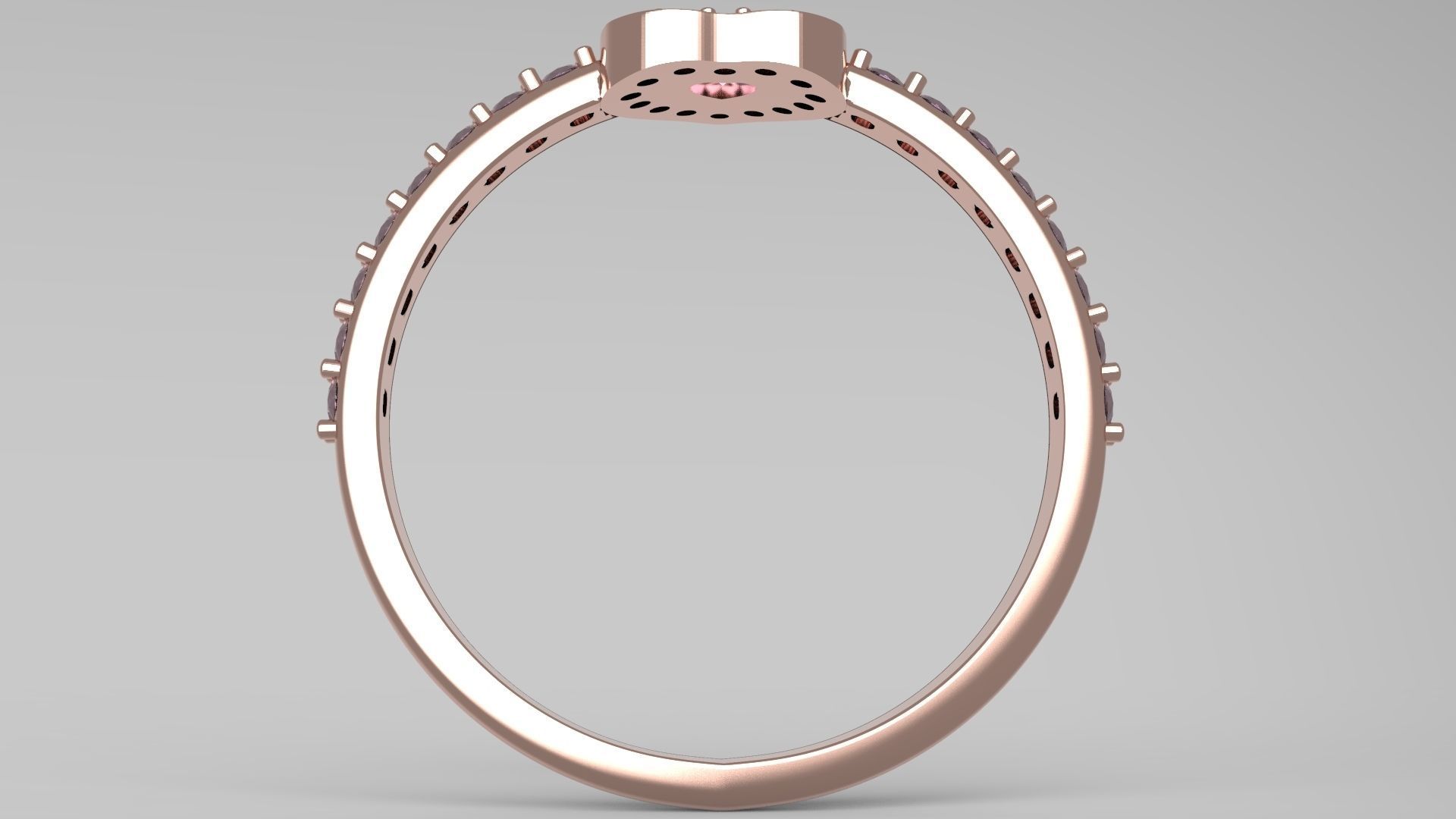 Ring heart Free 3D print model_4