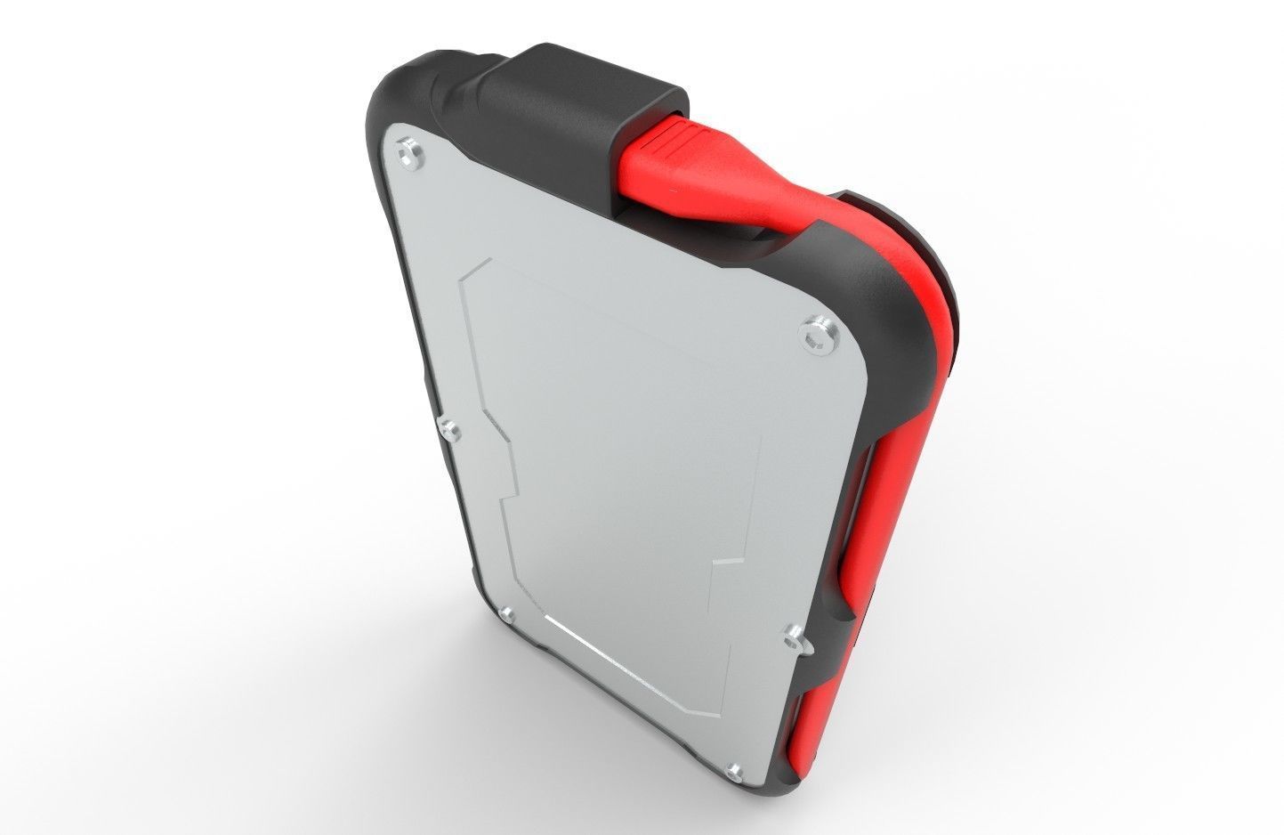 Titanium One Portable External SSD 250GB Low-poly 3D model_8