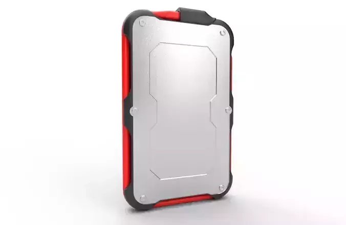 Titanium One Portable External SSD 250GB Low-poly 3D model