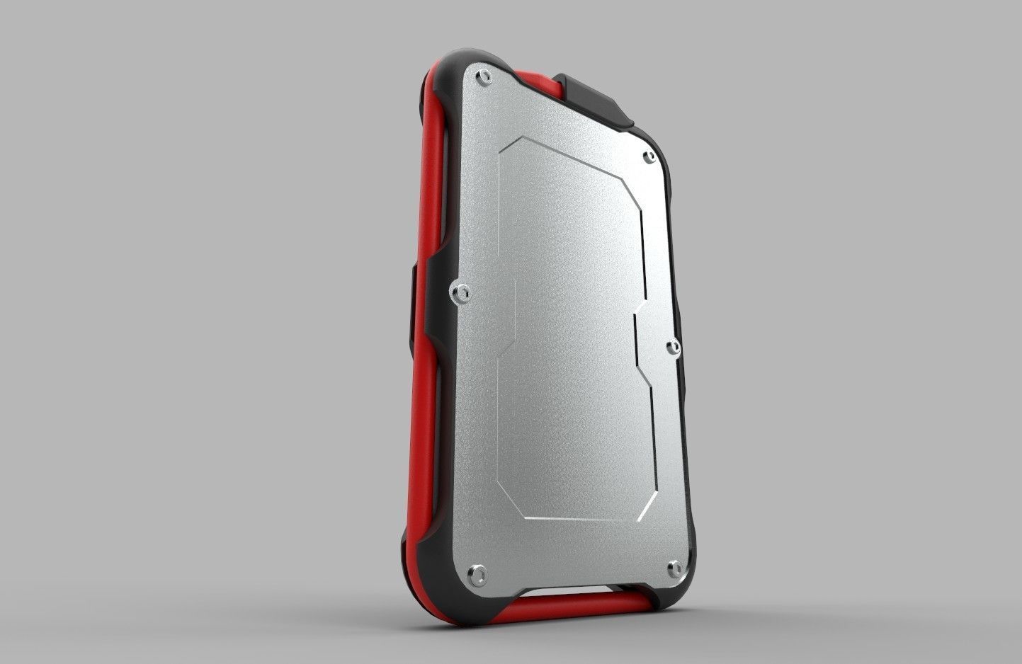 Titanium One Portable External SSD 250GB Low-poly 3D model_4