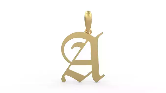 Initial Letters Pendant Canterbury A