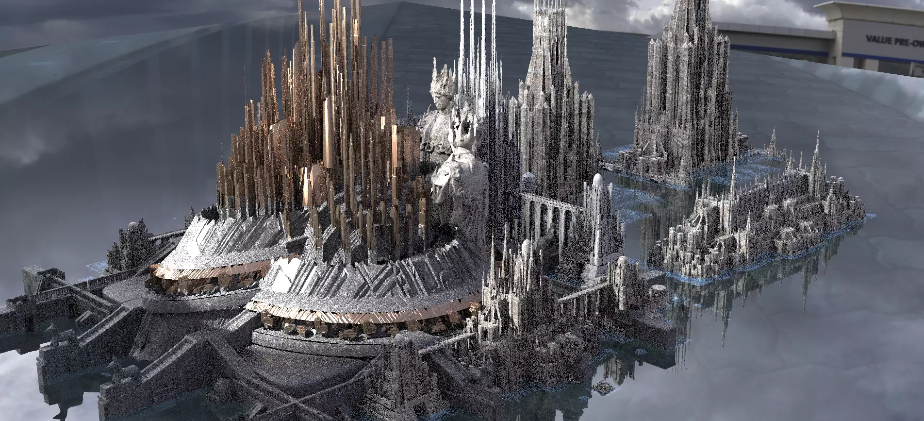 Elite Towers Kit bash 3D 3D model_0