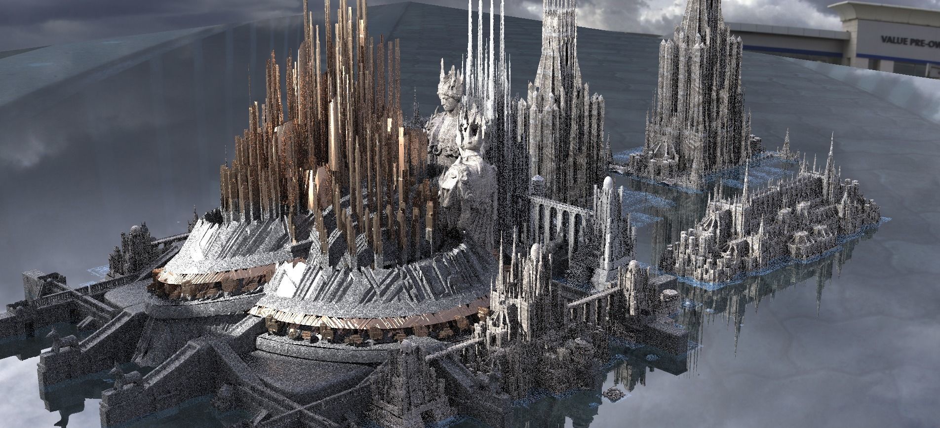 Elite Towers Kit bash 3D 3D model_1