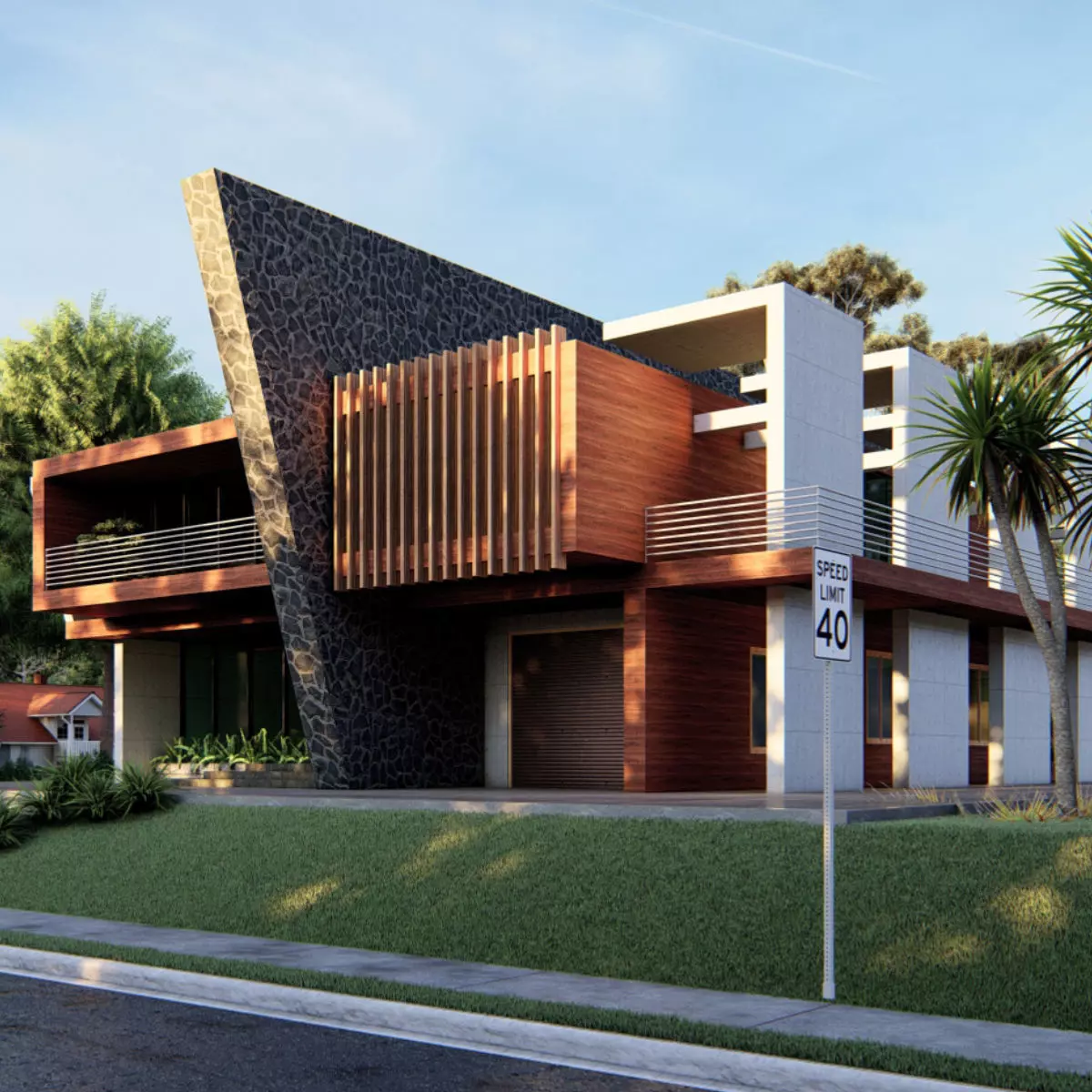 Modern Building  N10 3D model_0