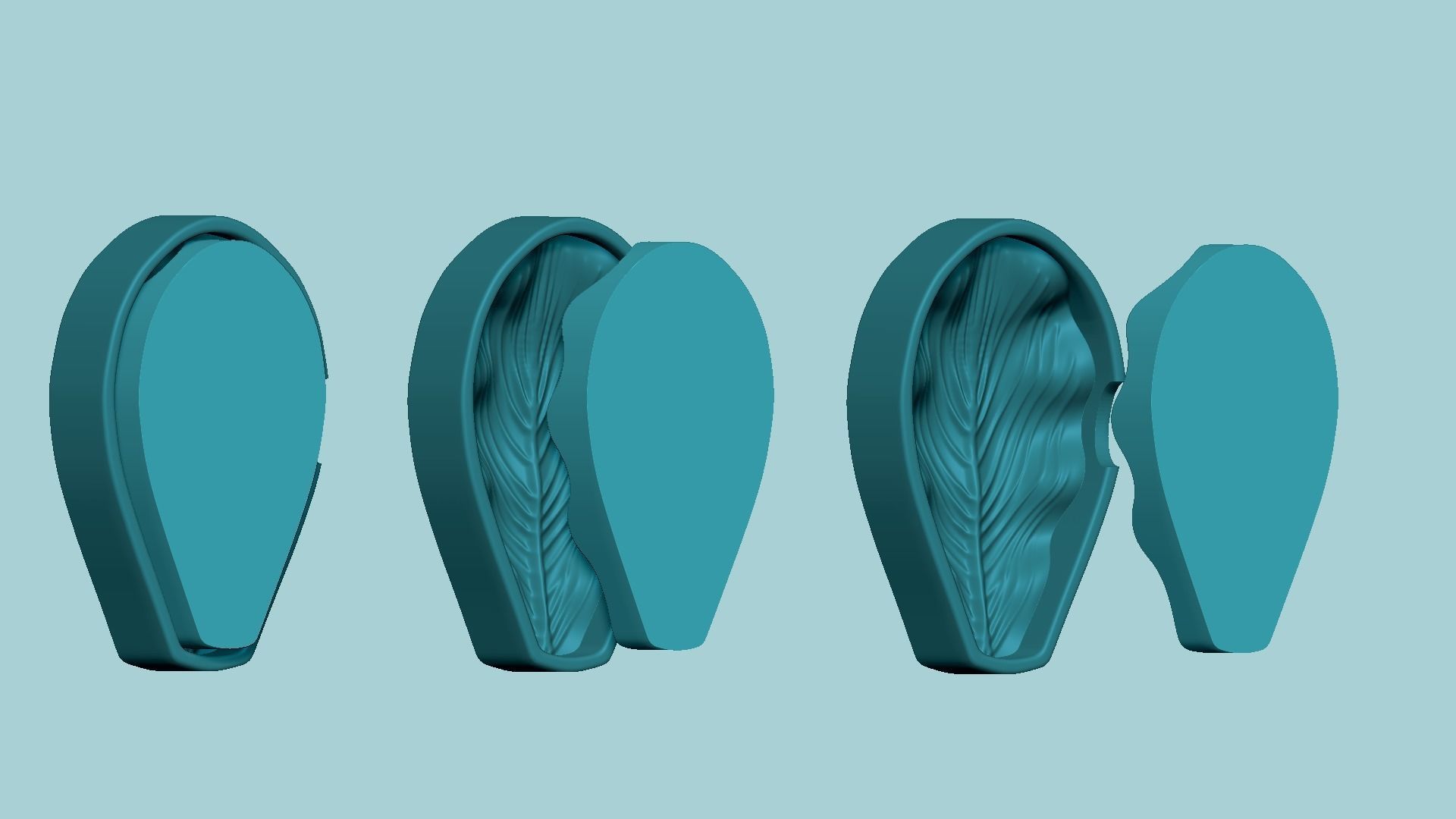 Magnolia Leaf - Molding Arrangement EVA Foam Craft 3D print model_12