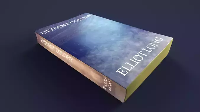 Paperback Book Low-poly 3D model