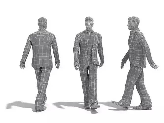 Man Walking 3D model Man Walking 3D model