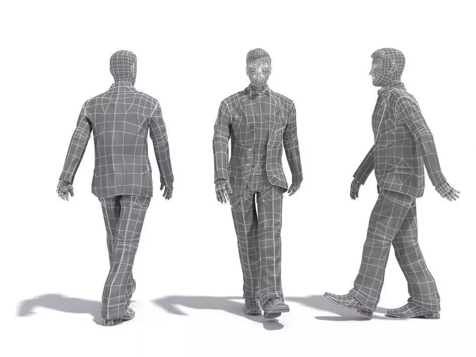 Man Walking 3D model_0
