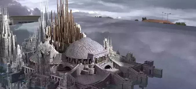 Alien Covenant Cityscape kit bash 3D model
