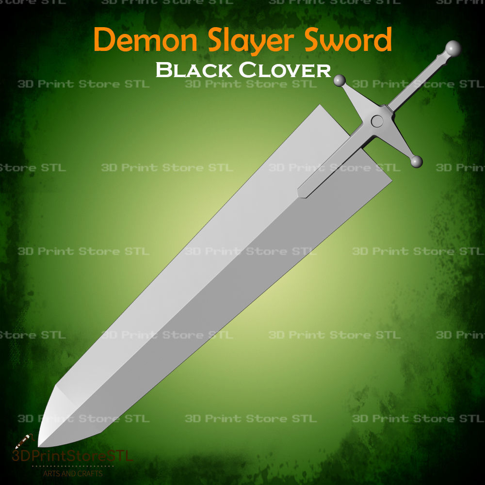Demon Slayer Cosplay From Black Clover - STL File 3D print model_2