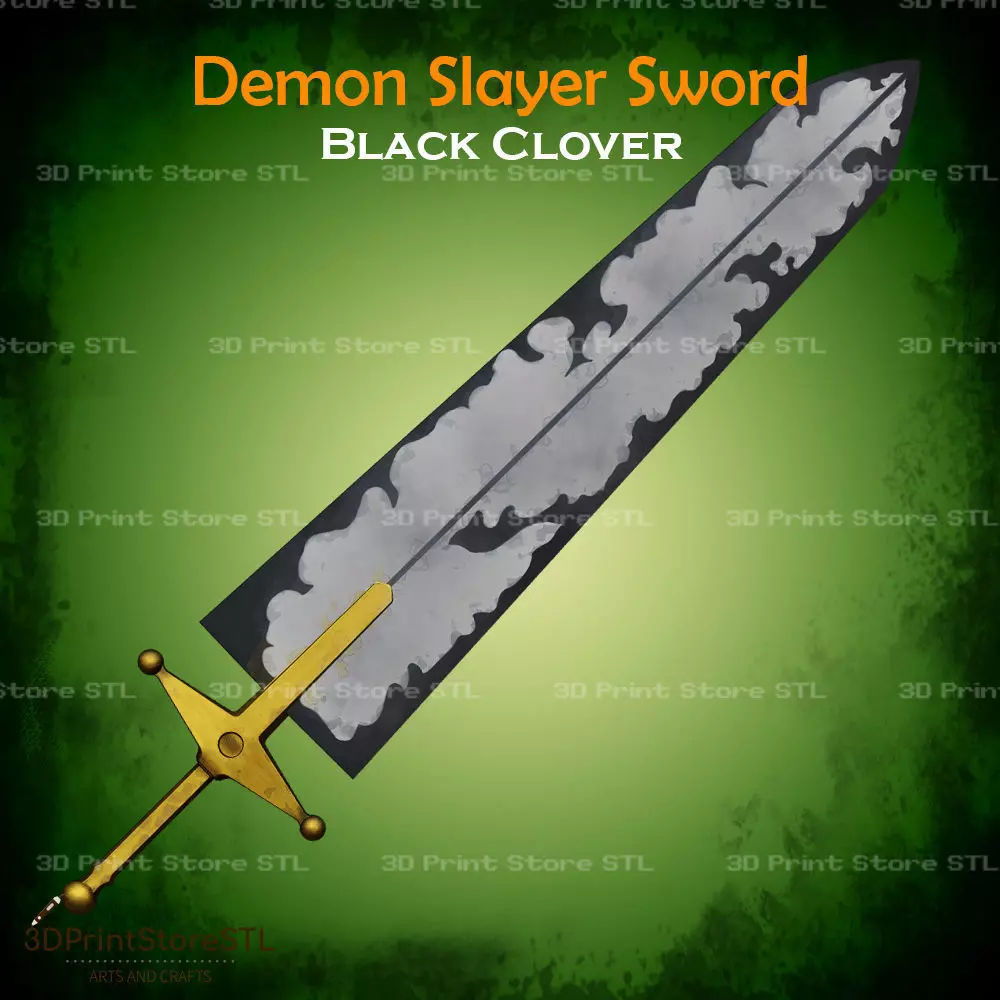 Demon Slayer Cosplay From Black Clover - STL File 3D print model_0