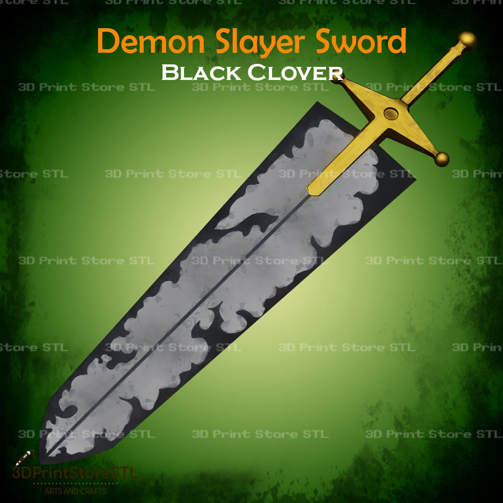 Demon Slayer Cosplay From Black Clover - STL File 3D print model_1