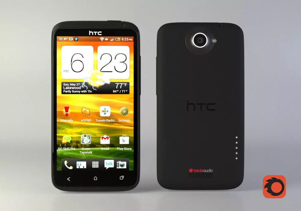 HTC one X Free 3D model